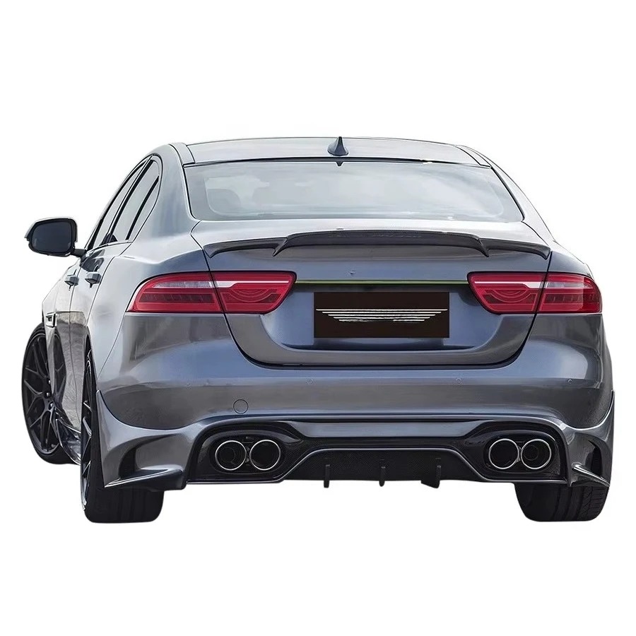 XE 2015-2019 Body Kit Half Carbon Fiber Front Lip Side Skirts Rear Diffuser Splitter New Condition Exhaust Bumper